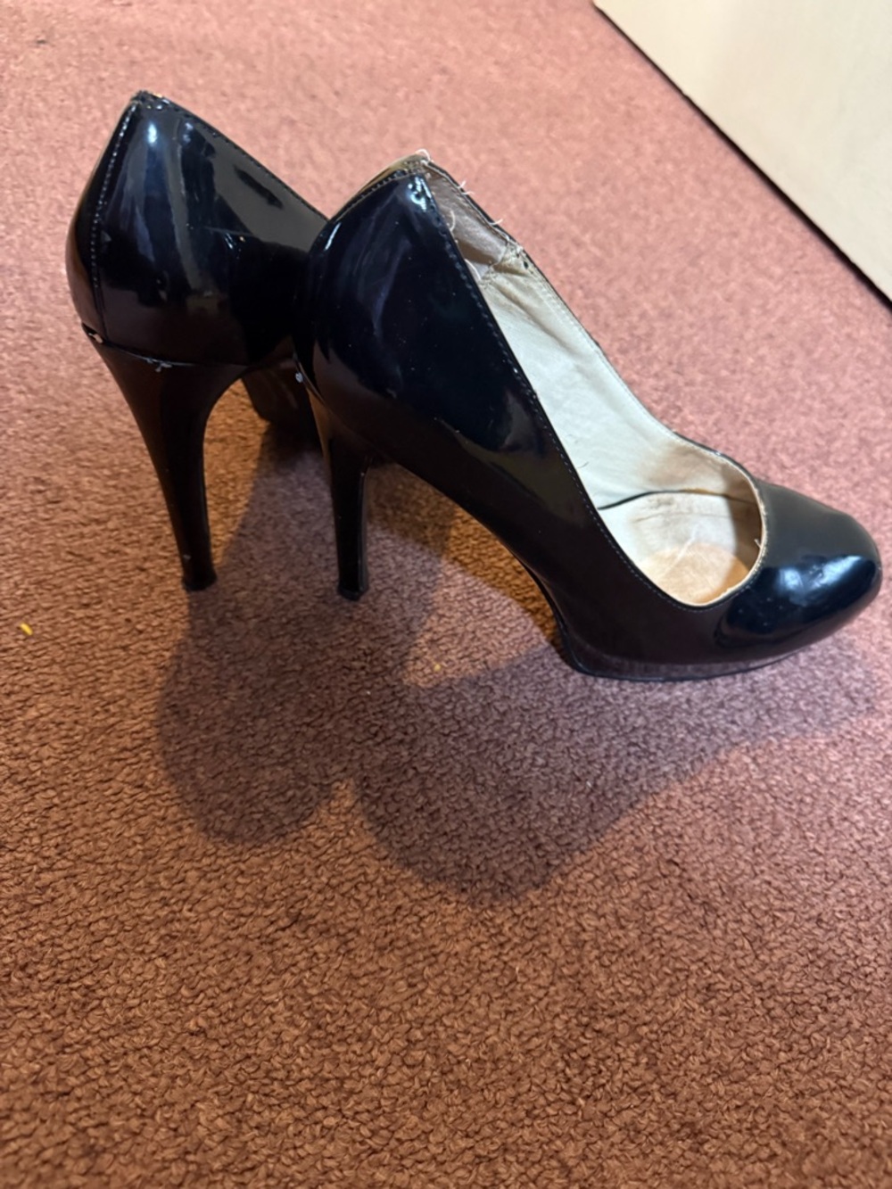 Chinese Laundry Black Patent High Heel Pumps
